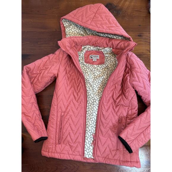 Riding Sport Girls Bethany jacket With Hood Girls size Medium / 10 Coral Zip Up - Picture 1 of 16